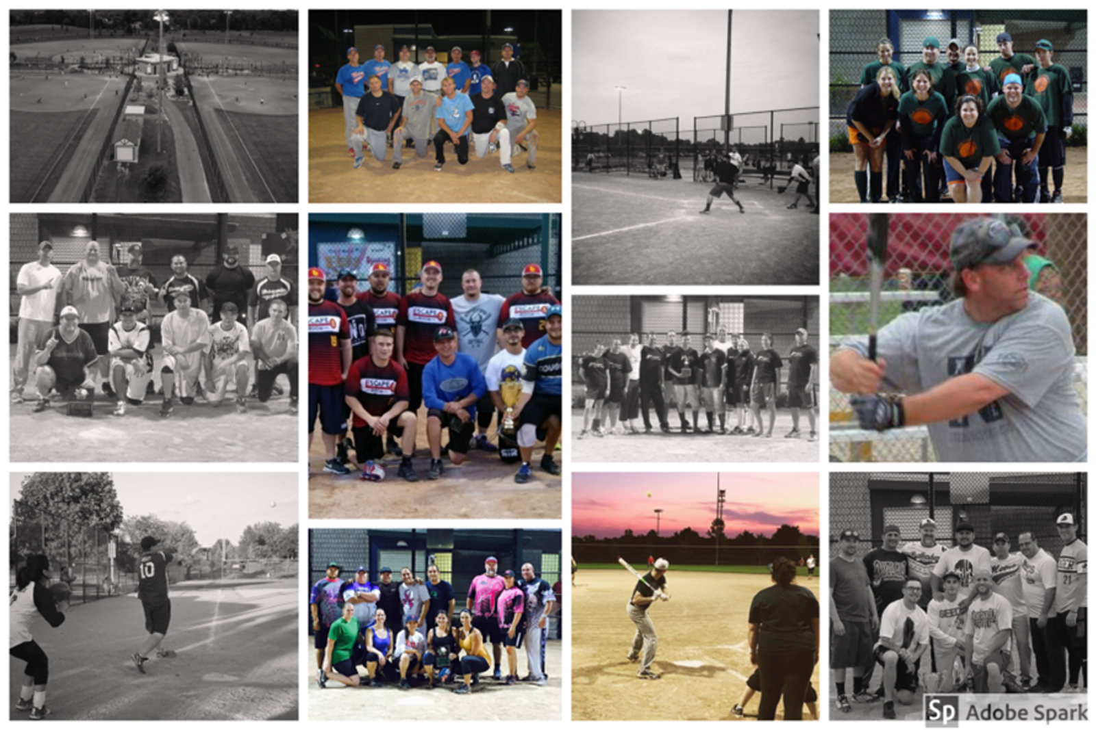 Softball images over the years