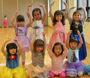 Young Girls In Ballerina Pose