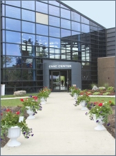 Entrance to Novi Civic Center