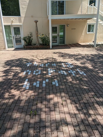 Art on the driveway