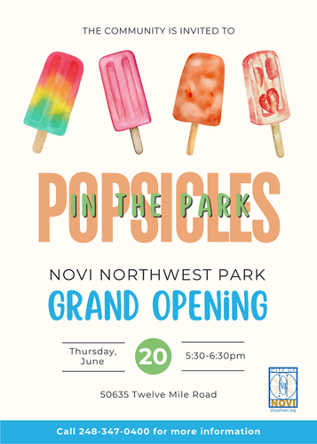 Grand Opening Northwest Park Flyer
