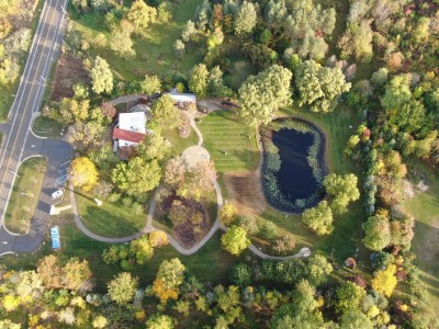 Ariel view of Barr Residence