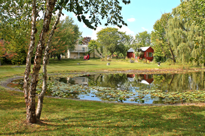 Pond And House