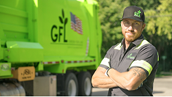 GFL Worker and Truck